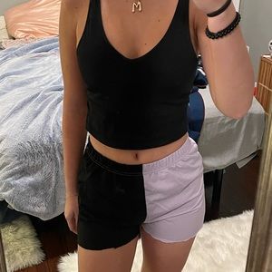 Purple & Black split shorts🔥
